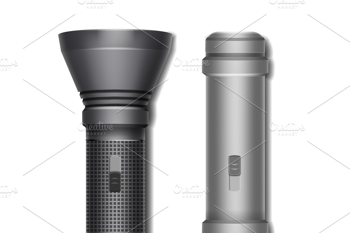 Set of two flashlights in Illustrations - product preview 8