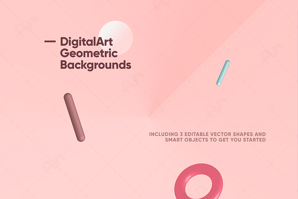 Digital-Art Geometric Backgrounds in Patterns - product preview 3