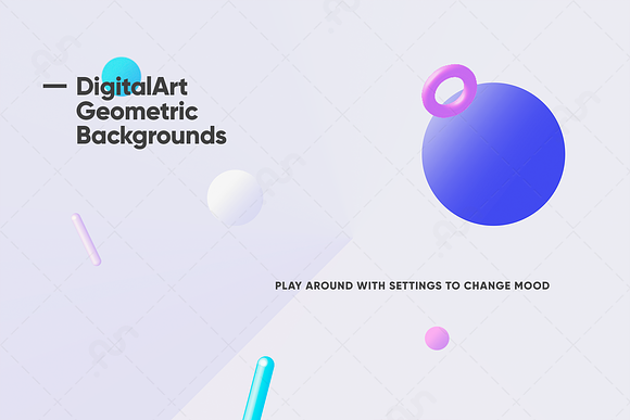Digital-Art Geometric Backgrounds in Patterns - product preview 8