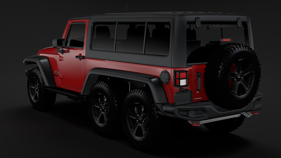 Jeep Wrangler 6x6 Rubicon Recon JK 2 in Vehicles - product preview 7