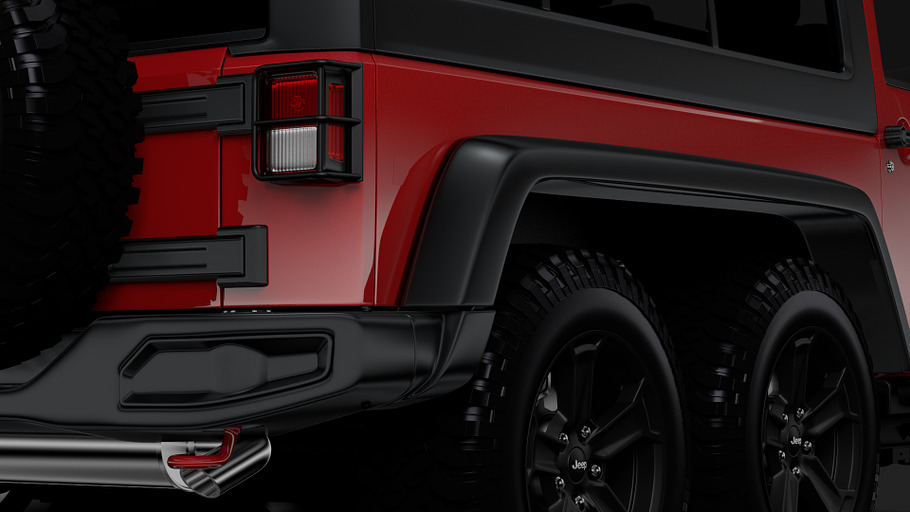Jeep Wrangler 6x6 Rubicon Recon JK 2 in Vehicles - product preview 8