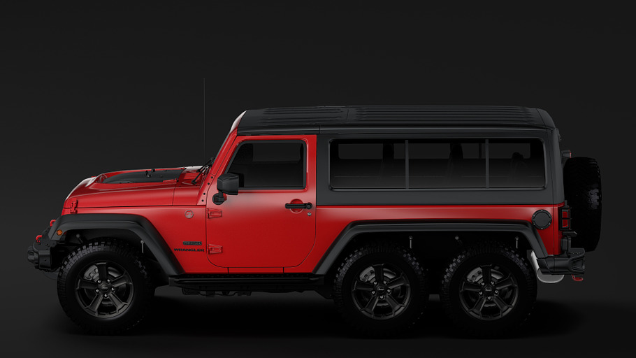 Jeep Wrangler 6x6 Rubicon Recon JK 2 in Vehicles - product preview 9