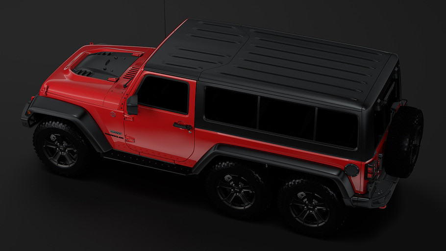 Jeep Wrangler 6x6 Rubicon Recon JK 2 in Vehicles - product preview 11