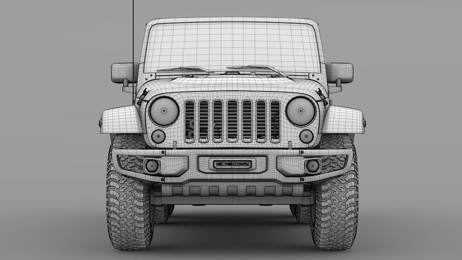 Jeep Wrangler 6x6 Rubicon Recon JK 2 in Vehicles - product preview 12