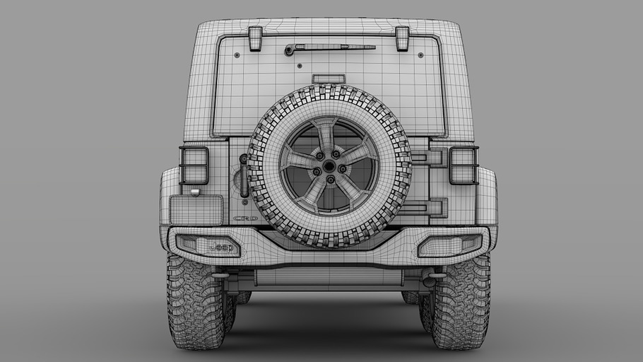 Jeep Wrangler 6x6 Rubicon Recon JK 2 in Vehicles - product preview 14