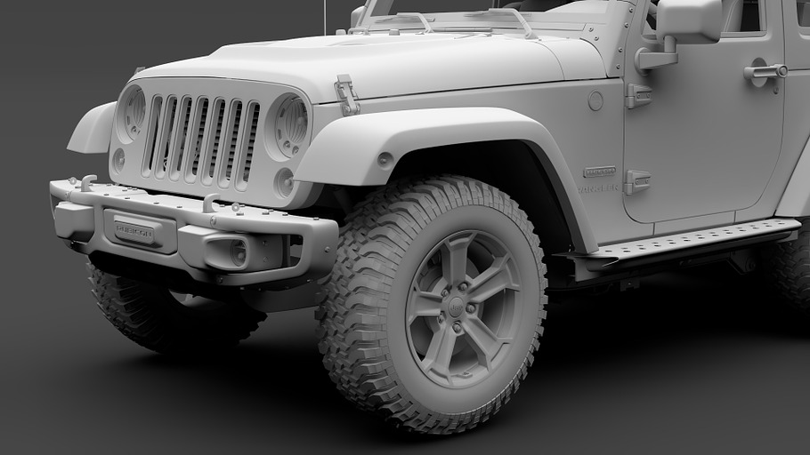 Jeep Wrangler 6x6 Rubicon Recon JK 2 in Vehicles - product preview 17