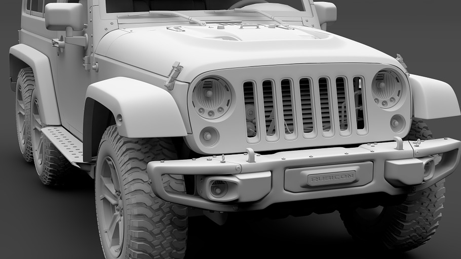 Jeep Wrangler 6x6 Rubicon Recon JK 2 in Vehicles - product preview 18