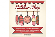 Butcher shop poster