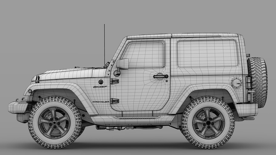 Jeep Wrangler Chief JK 2017 in Vehicles - product preview 13