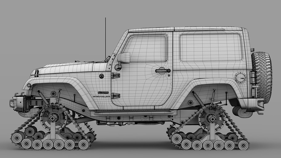 Jeep Wrangler Crawler Rubicon Recon in Vehicles - product preview 15