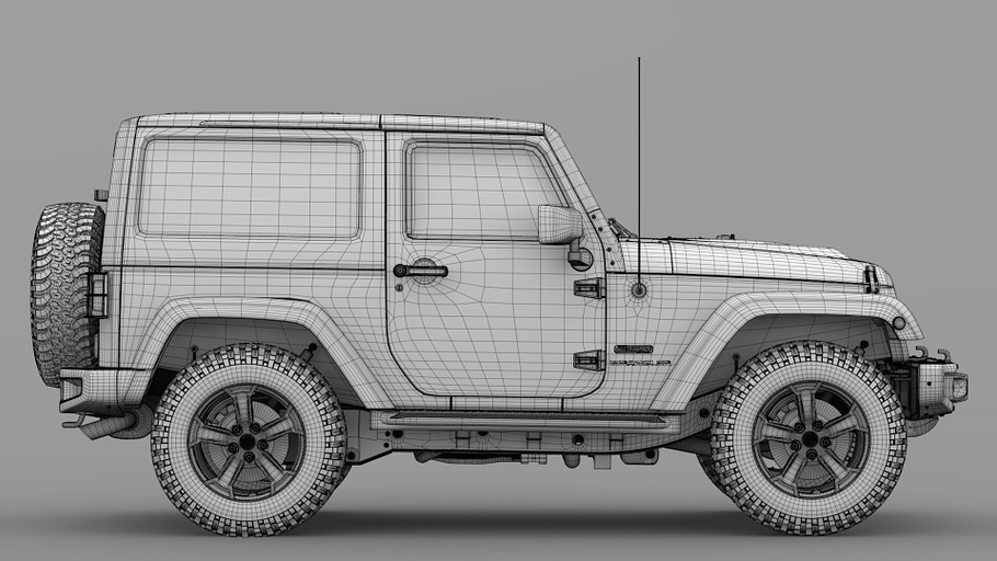Jeep Wrangler Rubicon Recon JK 2017 in Vehicles - product preview 12