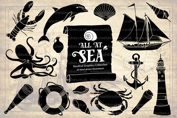 All At Sea in Illustrations - product preview 1
