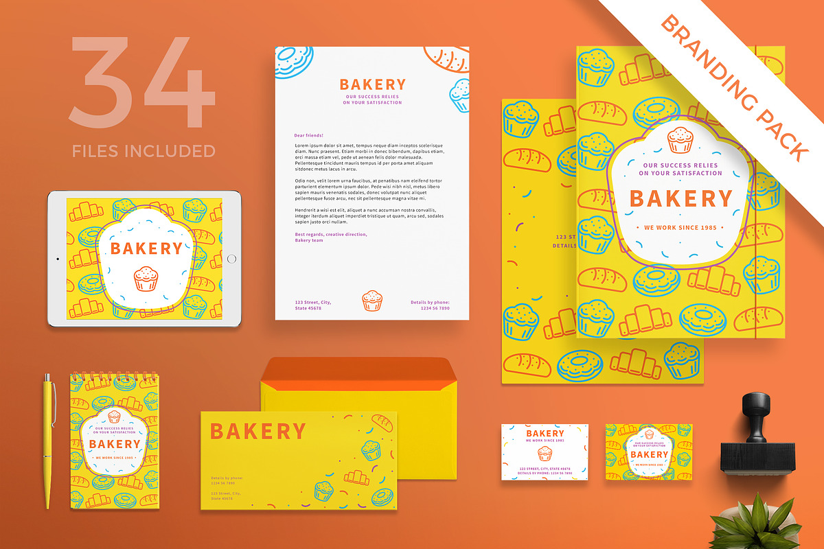 Branding Pack | Bakery in Branding Mockups - product preview 8