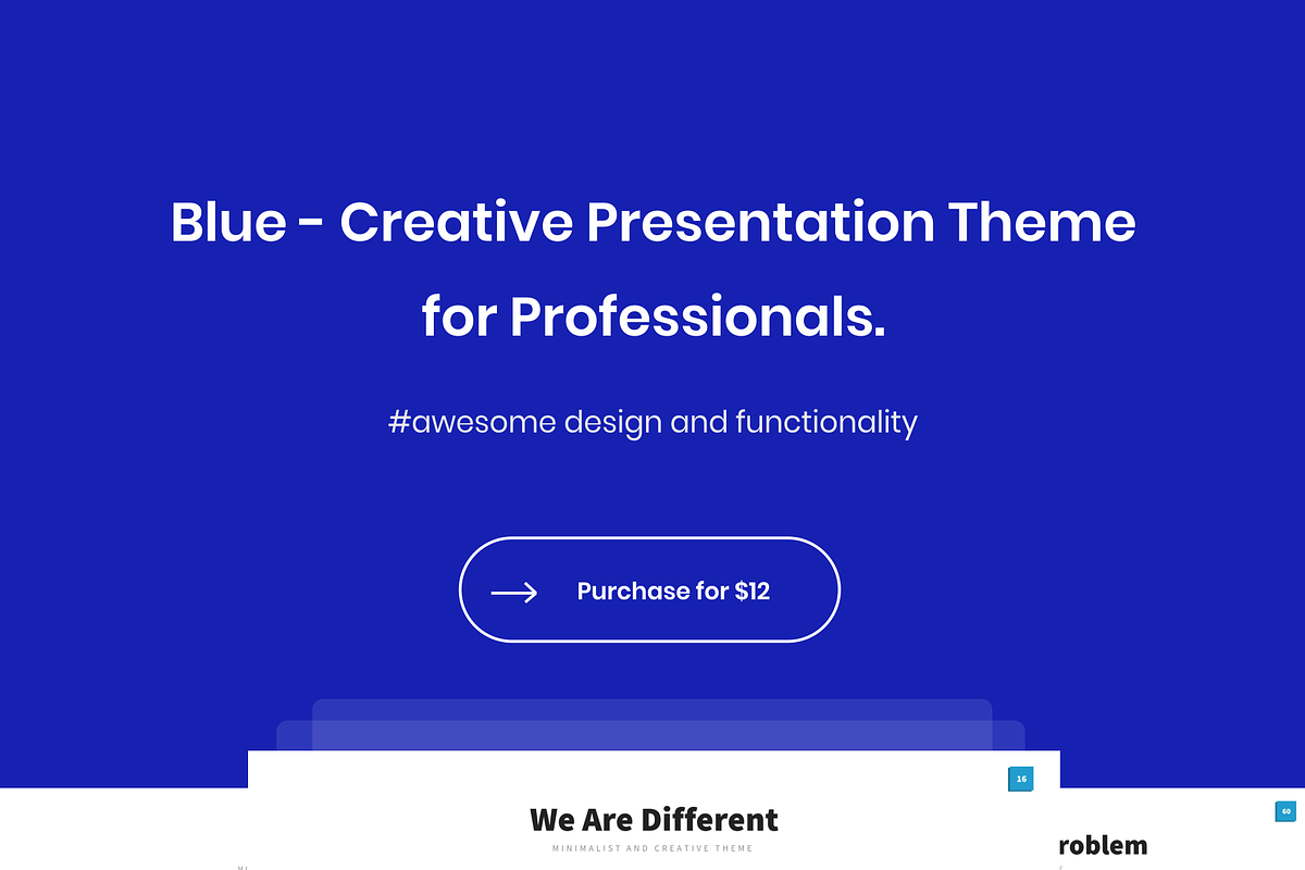 Blue - Powerpoint Template in PowerPoint Templates - product preview 8