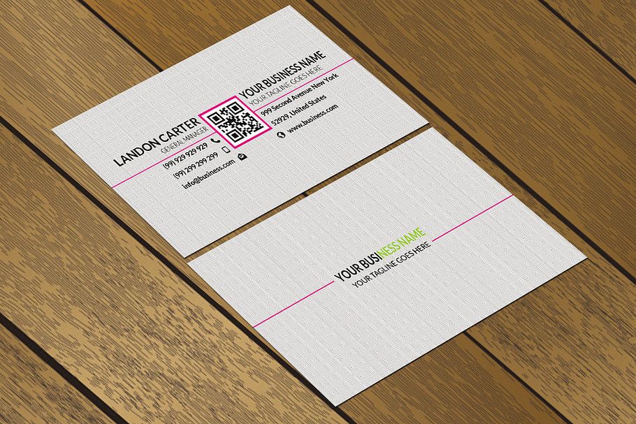 CT019 Clean & Simple Corporate busin in Business Card Templates - product preview 8