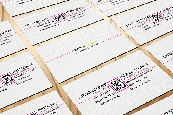 CT019 Clean & Simple Corporate busin in Business Card Templates - product preview 3