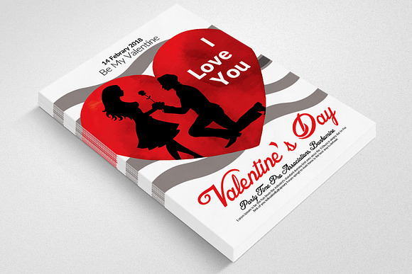 14th Feb Valentines Day Flyers in Flyer Templates - product preview 2