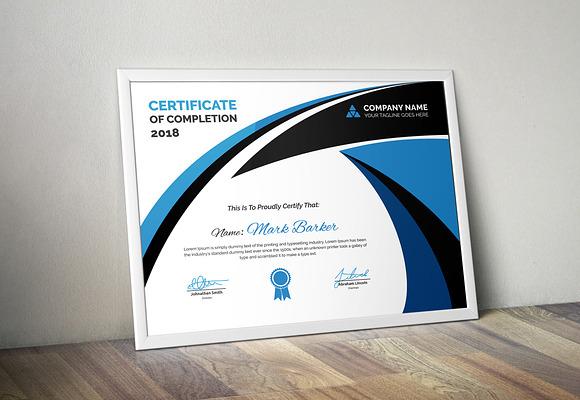 Certificate in Stationery Templates - product preview 11