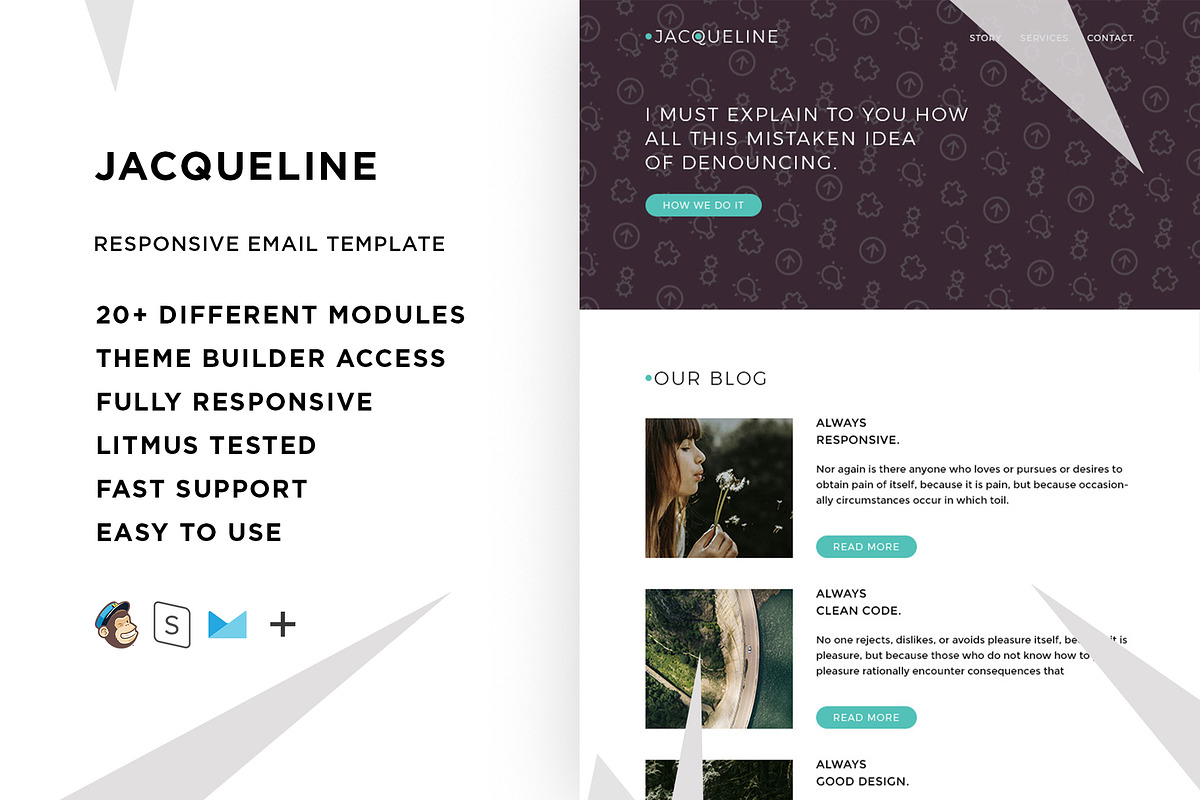 Jacq – Responsive Email template in Mailchimp Templates - product preview 8