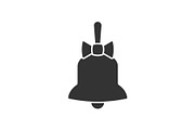 Bell with bow icon