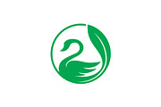 Leaf Swan - Logo Template