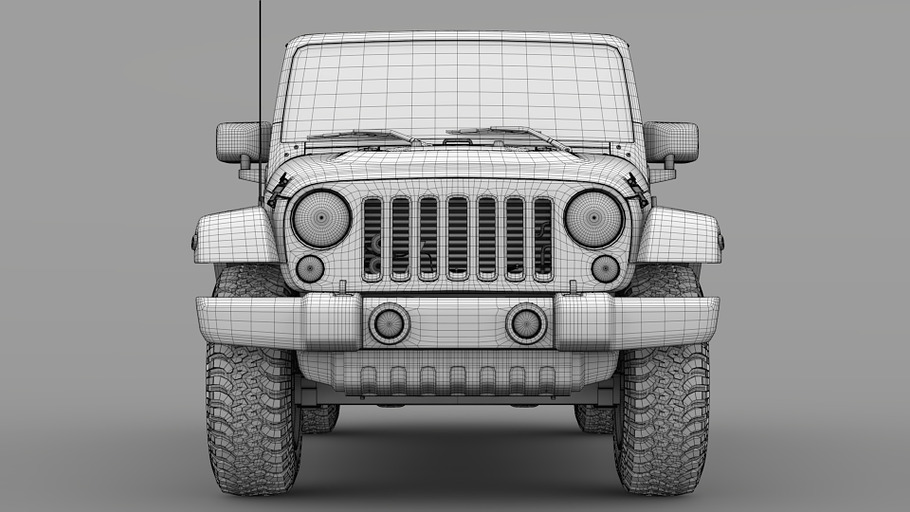 Jeep Wrangler Unlimited Chief JK2017 in Vehicles - product preview 11