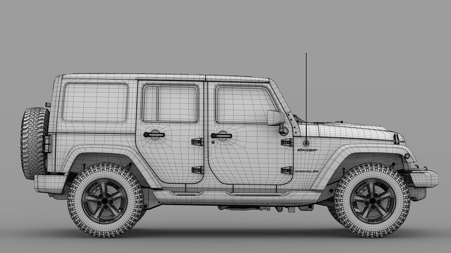 Jeep Wrangler Unlimited Chief JK2017 in Vehicles - product preview 12