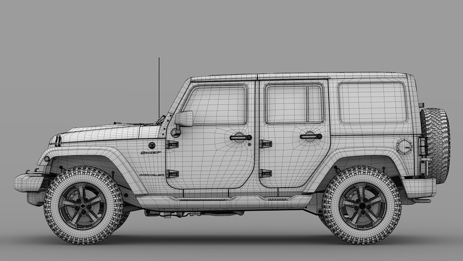 Jeep Wrangler Unlimited Chief JK2017 in Vehicles - product preview 14