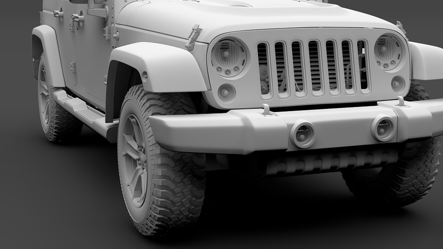 Jeep Wrangler Unlimited Chief JK2017 in Vehicles - product preview 16