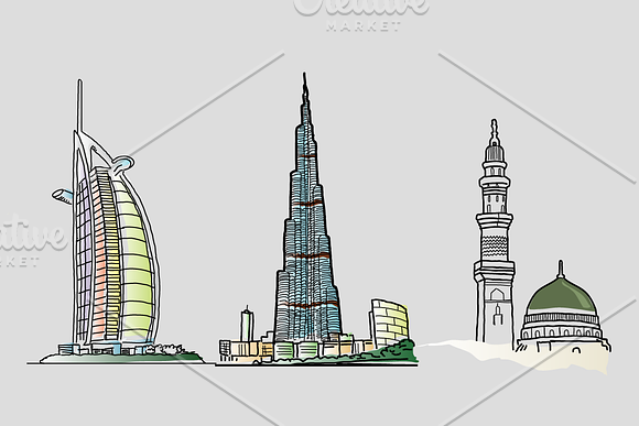 27 Landmarks in Illustrations - product preview 9