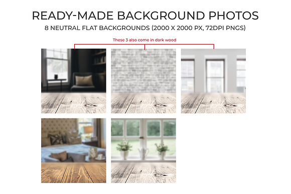 Backgrounds Styled Stock - Neutral in Product Mockups - product preview 3