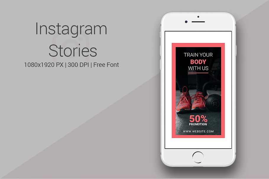 Gym Instagram Stories in Instagram Templates - product preview 8