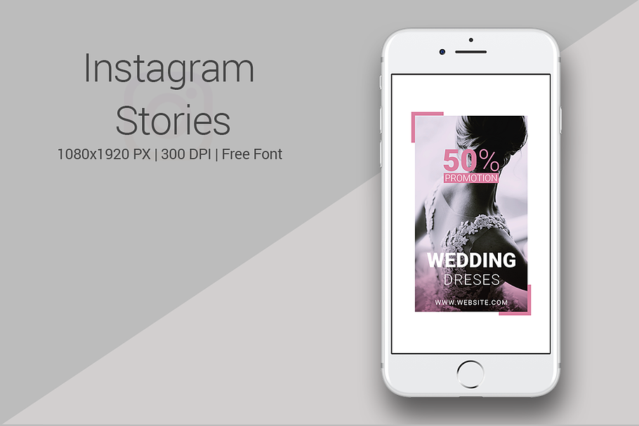 Wedding Dresses Instagram in Instagram Templates - product preview 8