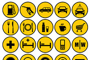 Gas station icons