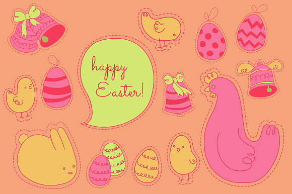 Tasty easter icons in Illustrations - product preview 3