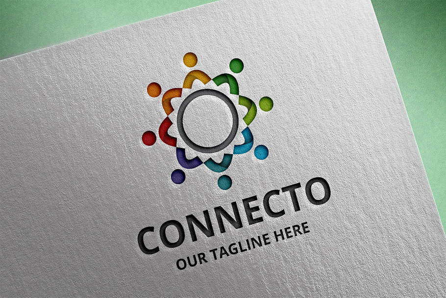 Connecto Logo in Logo Templates - product preview 8