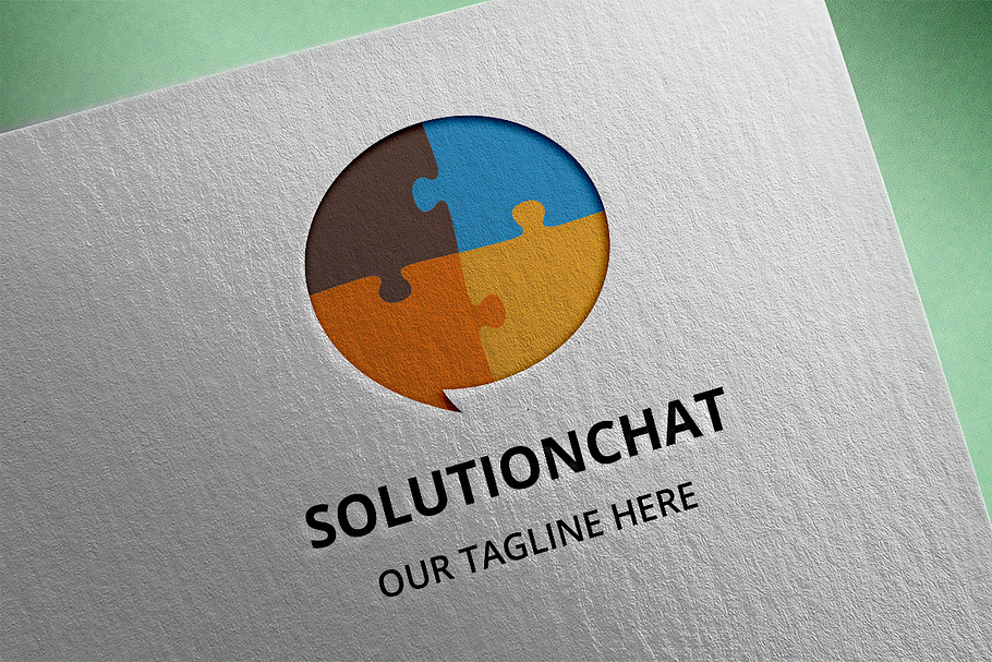 Solution Chat Logo in Logo Templates - product preview 8