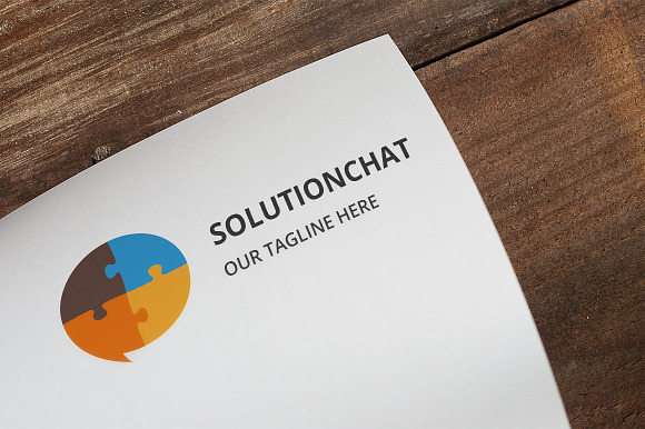 Solution Chat Logo in Logo Templates - product preview 1
