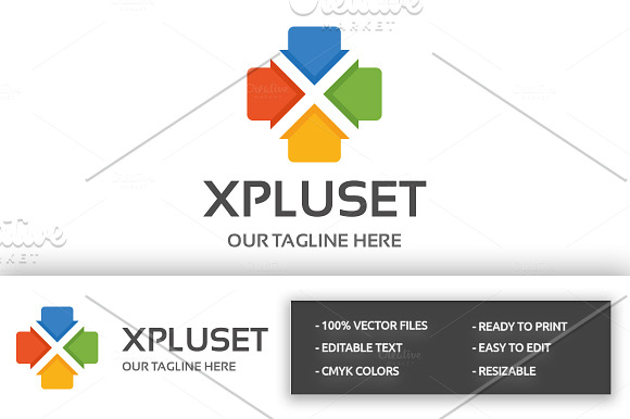 Xpluset Letter X Logo in Logo Templates - product preview 2