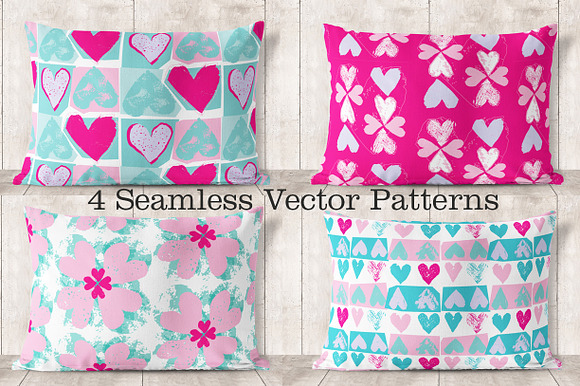 25 hearts hand print and patterns in Objects - product preview 3