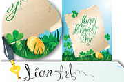 Happy St. Patrick`s Day. Old scroll