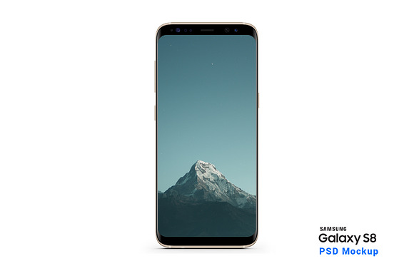 Samsung Galaxy S8 PSD Mockup all-in1 in Mobile & Web Mockups - product preview 2