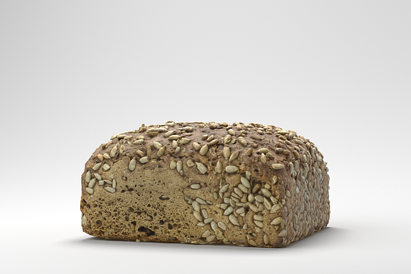 Photorealistic Sunflower Seed Bread 