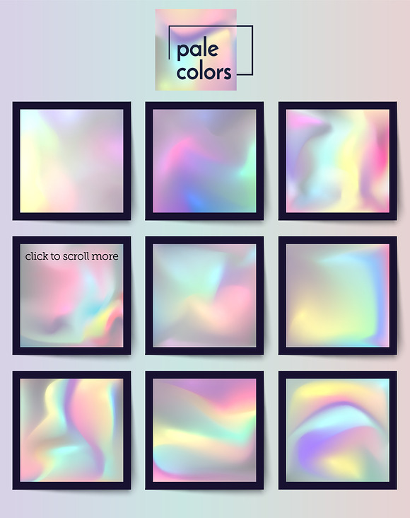 Holographics & fancy gradients set in Textures - product preview 8