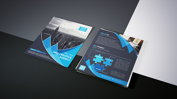 Both Side flyer in Stationery Templates - product preview 7