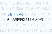 Gift Tag — A handwritten font