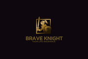 Brave Knight - Medieval Logo