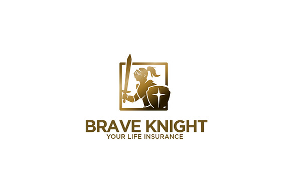 Brave Knight - Medieval Logo in Logo Templates - product preview 1