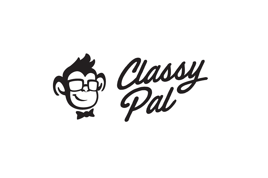 Classy Pal - Monkey Head Logo in Logo Templates - product preview 8