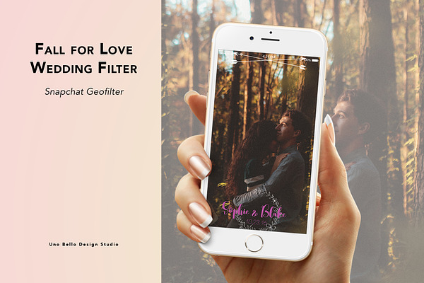 Fall for Love Wedding Geofilter